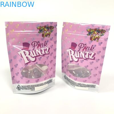 অ্যালুমিনিয়াম ফয়েল ভেষজ ধূপ প্যাকেজিং Ziplock Mylar Foil Runtz ব্যাগ Ziplock সঙ্গে
