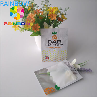 অ্যালুমিনিয়াম ফয়েল প্লাস্টিক পাইচ প্যাকেজিং ময়শ্চারাইজ প্রুফ CBD তেল Gummies আগাছা জন্য