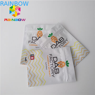 অ্যালুমিনিয়াম ফয়েল প্লাস্টিক পাইচ প্যাকেজিং ময়শ্চারাইজ প্রুফ CBD তেল Gummies আগাছা জন্য