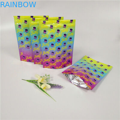 ডবল জিপার কাস্টম মুদ্রিত স্ট্যান্ড আপ পাউচ ল্যামিনেট অ্যালুমিনিয়াম ফয়েল ব্যাগ চকচকে সারফেস