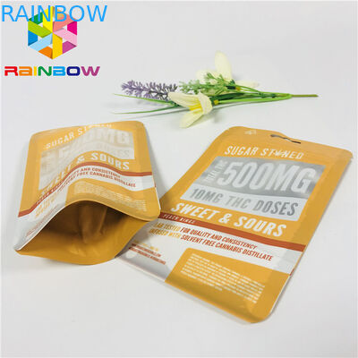 পুনর্ব্যবহারযোগ্য প্লাস্টিক স্ট্যান্ড আপ জipper পাউচ ব্যাগ ম্যাট সামনে পরিষ্কার উইন্ডো দিয়ে শেষ