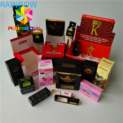 CBD অপরিহার্য তেল বোতল প্যাকেজিং বক্স কম Moq কাস্টম মুদ্রণ 1oz 2 ওজ পুনর্ব্যবহৃত কার্ড কাগজ