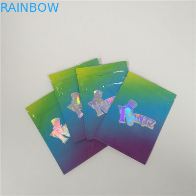 3.5 গ্রাম স্ট্যান্ড আপ মায়লার জিপলক অ্যালুমিনিয়াম ফয়েল স্ট্যান্ড আপ পাউন্ড Rotogravure মুদ্রণ