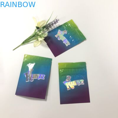 ভেষজ ধূপ অ্যালুমিনিয়াম ফয়েল ব্যাগ উইন্ডো সঙ্গে Runtz প্লাস্টিক Gravnre মুদ্রণ