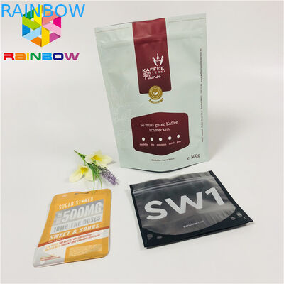 আর্দ্রতা ব্যারিয়ার অ্যালুমিনিয়াম ফয়েল দাঁড়ানো পাউন্ড ব্যাগ কফি বীন Ziplock প্লাস্টিক