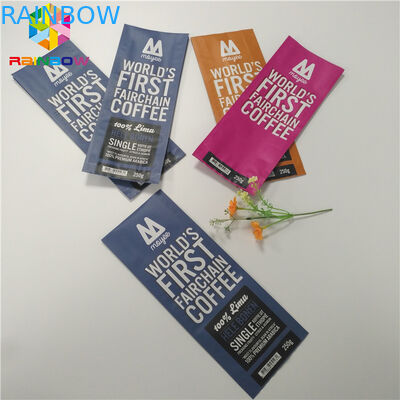 চতুর্ভুজ সীল ম্যাট ভালভ পাউন্ড প্যাকেজিং সাইড Gusset কফি ব্যাগ ভালভ সঙ্গে শেষ