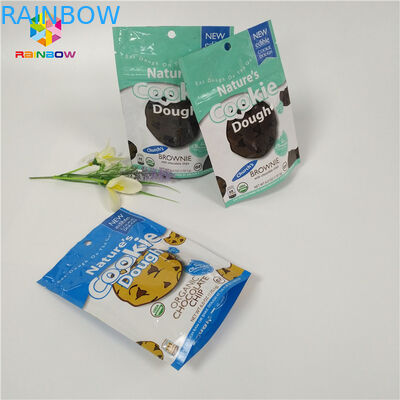 Doypack Reseableable Ziplock স্ট্যান্ড আপ অ্যালুমিনিয়াম ফয়েল ব্যাগ কুকি প্যাকেজিং