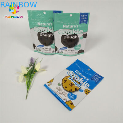 Doypack Reseableable Ziplock স্ট্যান্ড আপ অ্যালুমিনিয়াম ফয়েল ব্যাগ কুকি প্যাকেজিং