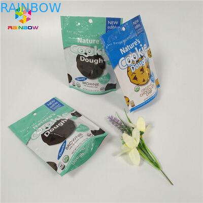 Doypack Reseableable Ziplock স্ট্যান্ড আপ অ্যালুমিনিয়াম ফয়েল ব্যাগ কুকি প্যাকেজিং