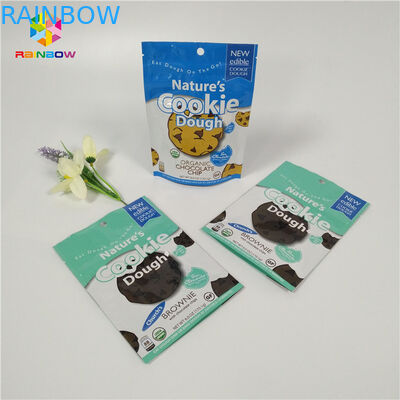 রঙিন ছোট মাইলার অ্যালুমিনিয়াম ফয়েল খাদ্য প্যাকিং ব্যাগ বিস্কুট / শুকনো ফল জন্য জিপ লক