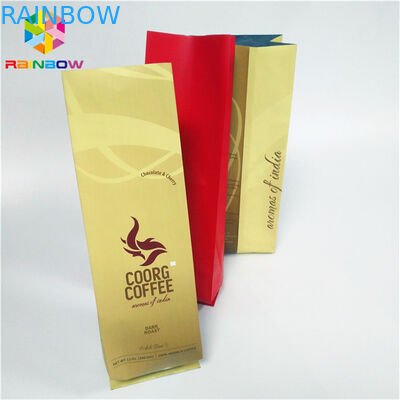 কাস্টম মুদ্রিত স্ট্যান্ড আপ জipper পাউন্ড ব্যাগ আর্দ্রতা ব্যারাইড সাইড Gusset ফ্ল্যাট নীচে