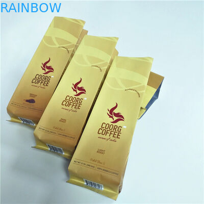 কাস্টম মুদ্রিত স্ট্যান্ড আপ জipper পাউন্ড ব্যাগ আর্দ্রতা ব্যারাইড সাইড Gusset ফ্ল্যাট নীচে