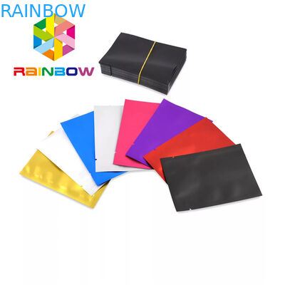 আঠালো প্লাস্টিকের পাউচ প্যাকেজিং তিনপাশের সবজি / কুকি জন্য তিন পার্শ্ব সীল ছোট মাইলার