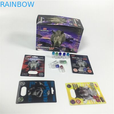 প্লাস্টিকের কভার সঙ্গে কার্তুজ কাগজ ব্লিস্টার কার্ড প্যাকেজিং গোল্ড রাহিন কন্টেইনার বুলেট