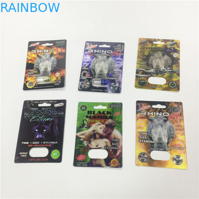 প্লাস্টিকের কভার সঙ্গে কার্তুজ কাগজ ব্লিস্টার কার্ড প্যাকেজিং গোল্ড রাহিন কন্টেইনার বুলেট