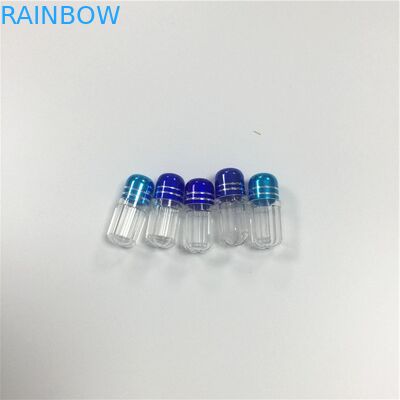 মিনি প্লাস্টিক পিএস বোতল ব্লিস্টার প্যাক প্যাকেজিং গহ্বর 69 পিills ক্যাপসুল বুলেট আকার কনটেইনার