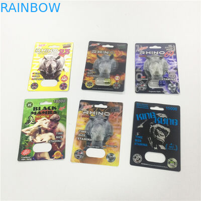 মিনি প্লাস্টিক পিএস বোতল ব্লিস্টার প্যাক প্যাকেজিং গহ্বর 69 পিills ক্যাপসুল বুলেট আকার কনটেইনার