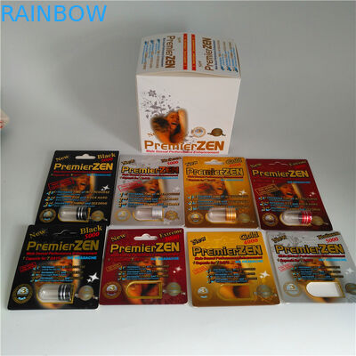 প্রিমিয়ার জেইন পুরুষ যৌন পারফরমেন্স বর্ধনশীল পিল ব্লিস্টার প্যাকেজিং পেপার বক্স