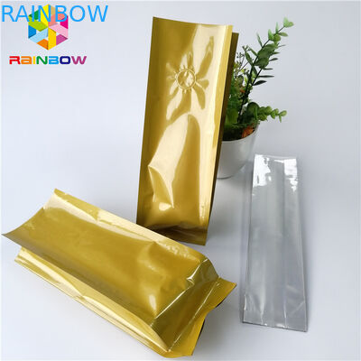 রিসিবলযোগ্য অ্যালুমিনিয়াম ফয়েল স্ট্যান্ড আপ পাউচ 12oz 16oz সাইড গাসেট রোস্ট কফি চা ব্যাগ