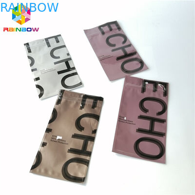 অ্যালুমিনিয়াম ফয়েল Ziplock প্যাকিং ব্যাগ তিন পার্শ্বযুক্ত সীল প্লাস্টিক খালি চা পাউন্ড