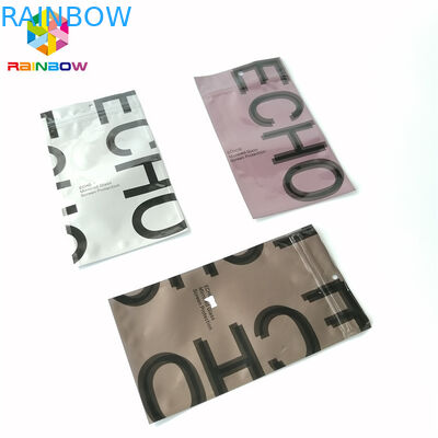 অ্যালুমিনিয়াম ফয়েল Ziplock প্যাকিং ব্যাগ তিন পার্শ্বযুক্ত সীল প্লাস্টিক খালি চা পাউন্ড