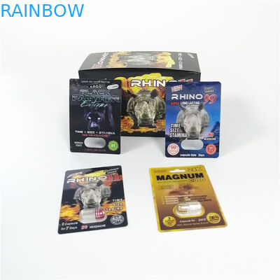 পুরুষ সংক্রমণ ঔষধ ব্লিস্টার প্যাক প্যাকেজিং কালো মামা প্রিমিয়ার জেন কাগজ প্রদর্শন কার্ড