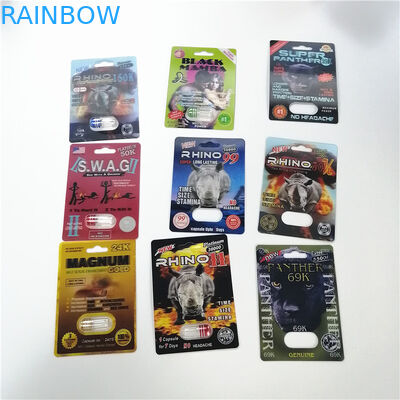 প্রাইমিজেন কার্ড 3 ডি কার্ড পুরুষের উন্নততর পিলসের জন্য ক্যাপসুল ব্লিস্টার প্যাকেজিং