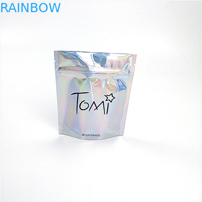 জৈব Degradable প্রসাধনী সংগঠক ব্যাগ কাস্টম প্রিন্ট লেজার হোলোগ্রাফিক 100% পুনর্ব্যবহারযোগ্য