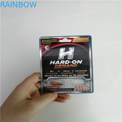 পুরুষ বর্ধনশীল পিলস ব্লিস্টার কার্ড প্যাকিং কাস্টম মুদ্রিত গ্লেন 69 সেক্স পিল 3 ডি কার্ড