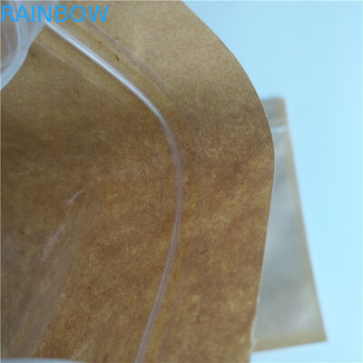 চেরি বীজ কফি Sachet বালিশ কাস্টম পেপার ব্যাগ পুনর্ব্যবহারযোগ্য উইন্ডো সঙ্গে টেকসই