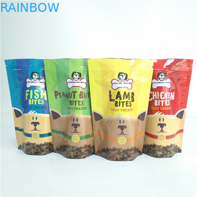 কুকুর চিকিত্সা সংগ্রহস্থল পোষা খাদ্য ব্যাগ Laminated প্লাস্টিক পুনর্ব্যবহারযোগ্য ভ্যাকুয়াম জৈব পাউন্ড