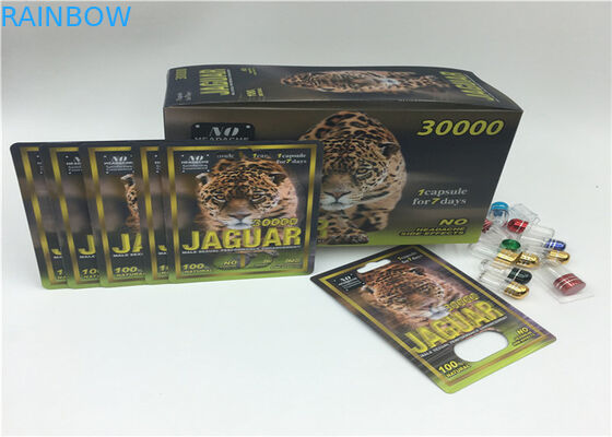 পুরুষ বর্ধনশীল পিলস ব্লিস্টার কার্ড প্যাকিং রাহিন 69 প্লাস্টিকের কভার বোতল সহ স্লাইড