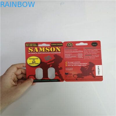 মহিলা Enhancer বড়ি ব্লিস্টার কার্ড প্যাকেজিং Mamba Burro 30000 গোল্ড ক্যাপসুল বোতল জন্য