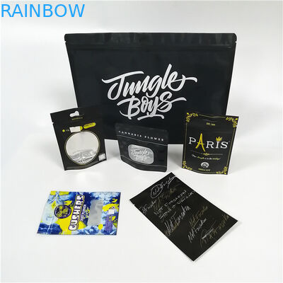 সাফ উইন্ডো উইন্ডো অ্যালুমিনিয়াম ফয়েল পচ প্যাকেজিং সিডিবি আগাছা Mylar প্লাস্টিক Doypack প্যাক সঙ্গে জিপার