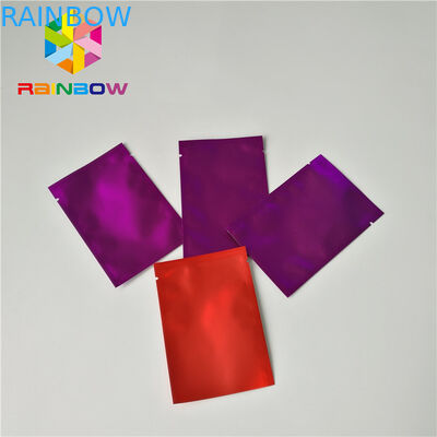 ম্যাট অ্যালুমিনিয়াম ফয়েল প্যাকেজিং ব্যাগ প্রসাধনী মেকআপ প্যাক জন্য তিন সাইড সীল পাউন্ড