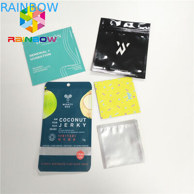 ম্যাট অ্যালুমিনিয়াম ফয়েল প্যাকেজিং ব্যাগ প্রসাধনী মেকআপ প্যাক জন্য তিন সাইড সীল পাউন্ড