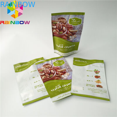 বাদাম শীর্ষ Zipplock অ্যালুমিনিয়াম ফয়েল ম্যাট Doypack পাউন্ড ব্যাগ বাদাম / Dries ফল জন্য