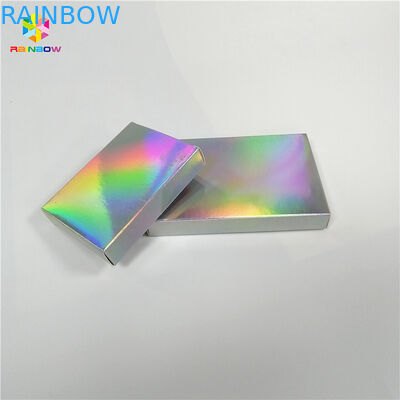 উপহারের জন্য কাস্টমাইজড প্রিন্টেড গ্লিটার পেপার বক্স প্যাকেজিং কসমেটিক হলোগ্রাফিক লিজার