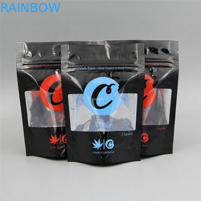 গন্ধ প্রুফ ভেষজ ধূপ প্যাকেজিং চাইল্ডপ্রুফ জিপলোক স্টোনি প্যাচ ব্যাগ 3.5 জি