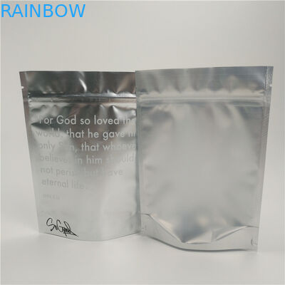 স্তরিত ধাতব প্লাস্টিকের পাউস প্যাকেজিং স্লিভার মেডিকেল জিপলক ব্যাগ স্ট্যান্ড আপ