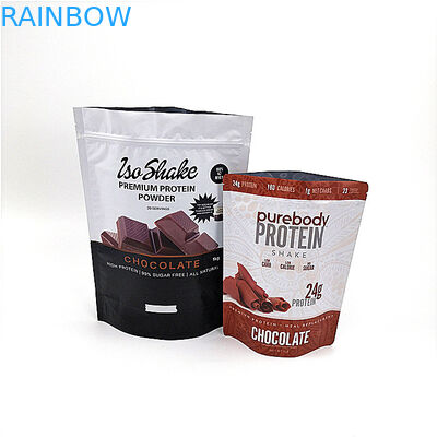 গ্র্যাভনরে প্রিন্টিং ফুড প্যাকেজিং ব্যাগ বড় ক্যাপাসিটি জিপ পাউডার স্ট্যান্ড আপ থলি