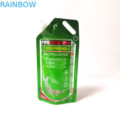 জিপ লক ক্লিয়ার ড্রিংক পুনরায় ব্যবহারযোগ্য স্পাউট পাউচ প্যাকেজিং প্লাস্টিক গ্রেভেনার প্রিন্টিং