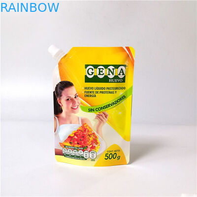 প্লাস্টিকের বেভারেজ স্ট্যান্ড আপ পাউচস পুনরায় ব্যবহারযোগ্য ফলের জুস ড্রিঙ্কের সাথে ক্যাপযুক্ত ব্যাগ