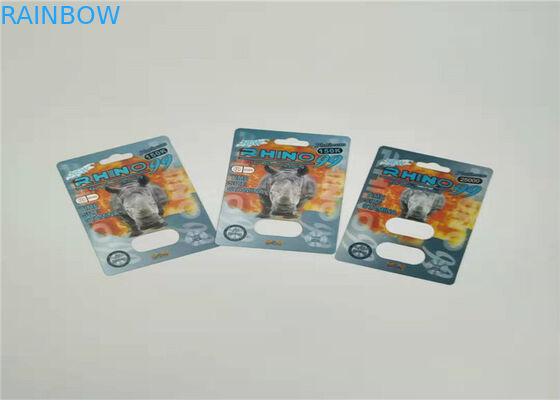 মাম্বা 3 ডি এফেক্ট ফোস্কা কার্ড প্যাকেজিং ক্যাপসুল সেক্স পিলের জন্য কাস্টমাইজড মুদ্রণ