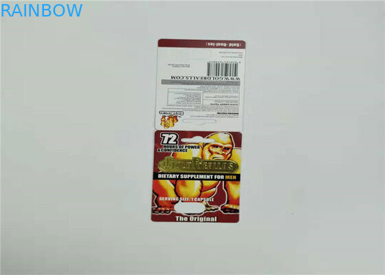 গণ্ডার 69-9000 ফোস্কা কার্ড প্যাকেজিং ক্যাপসুল সেক্স পিলস পুরুষ বর্ধনকারীদের জন্য প্লাস্টিক sertোকানো কার্ড