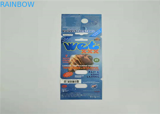 ওয়ান সেট সেক্স পিল পেপার কার্ড প্যাকেজিং রেড স্লিভার রাইনো ভি 7 ফোস্কা কার্ড কাস্টম রঙ