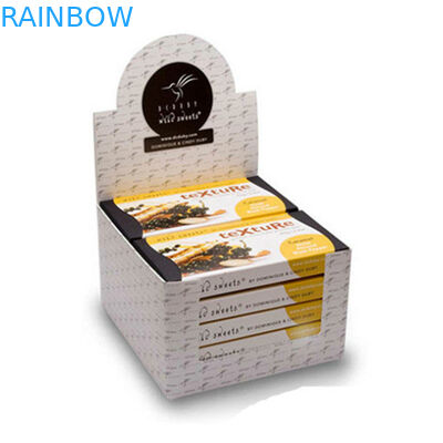 Rugেউখেলান পিচবোর্ড কাগজ প্রদর্শন বক্স ভাঁজ খুচরা দোকান শেল্ফ প্রস্তুত ট্রে প্যাকেজিং