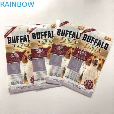 নিরাপদ প্লাস্টিকের খাবারের প্যাকিং ব্যাগ কুকুর / ক্যাট / টার্টল / ফিশ ফুডের পাউচগুলি পুনরায় ব্যবহারযোগ্য জিপলক সহ