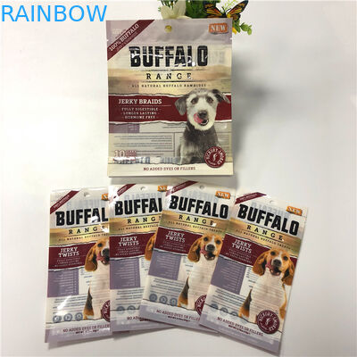 নিরাপদ প্লাস্টিকের খাবারের প্যাকিং ব্যাগ কুকুর / ক্যাট / টার্টল / ফিশ ফুডের পাউচগুলি পুনরায় ব্যবহারযোগ্য জিপলক সহ