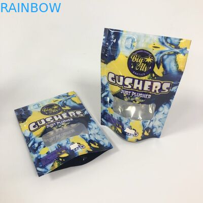 মায়লার ফয়েল গুশার্স ব্যাগগুলি ভেষজ ধূপ প্যাকেজিং প্যাকিং পিলস স্টু আপ থলি কাস্টম লোগো